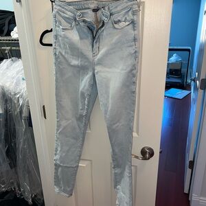 American Eagle Outfitters High Rise Light Wash Jeans